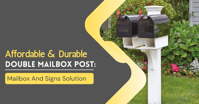 Double Mailbox Post