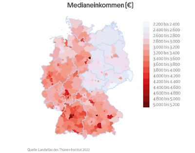 reddito mediano in Germania 2022