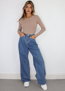 Wide leg jeans