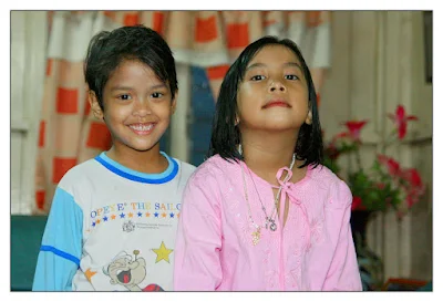 Latifah and Suhaida a good friend both six years old