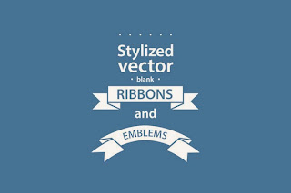 Free Download Simple Vector Ribbons