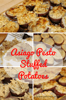 Asiago Pesto Stuffed Potatoes