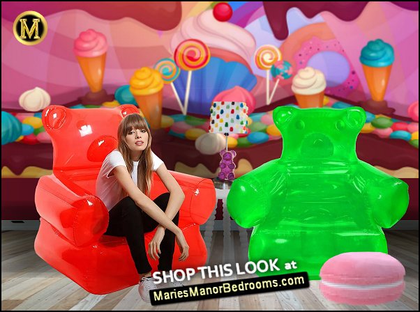Gummy Bear Inflatable Chair Gummy Bear lamp candy wallpaper mural