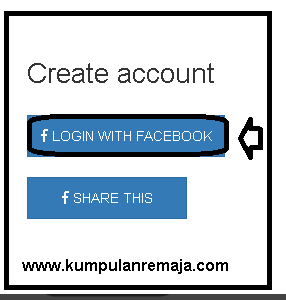 Memilih Login With facebook