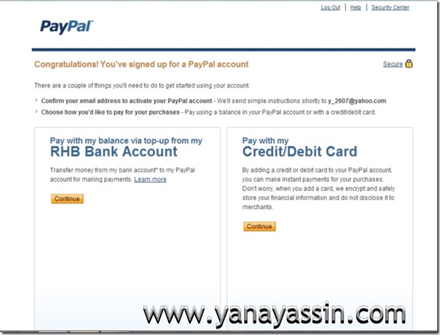 Cara daftar Paypal  105