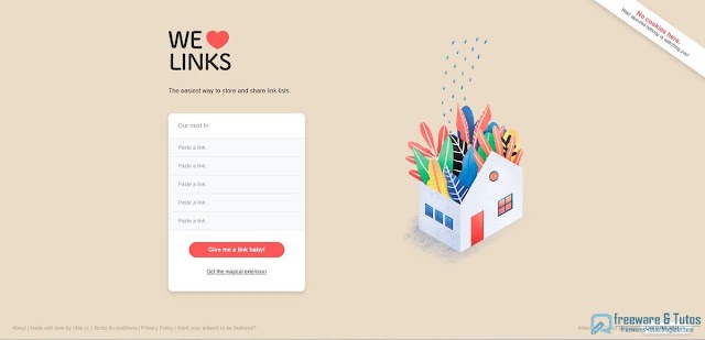 Welovelinks :  un outil en ligne pour regrouper plusieurs liens en un seul