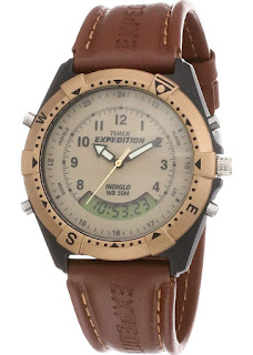 Here is an Image of Timex Expedition Analog-Digital Beige Small Dial Men's Watch