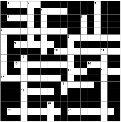 Crossword for Practicing Hungarian Numbers