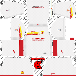  Yang akan saya share kali ini adalah termasuk kedalam home kits Baru, Selangor FA 2019 Kit - Dream League Soccer Kits