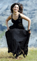 Tamanna, sexy, in, black, dress