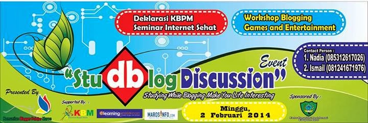 Studblog Discussion Event Ajang Kreatifitas Blogger Muda Maros