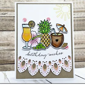 Sunny Studio Stamps: Tropical Paradise Customer Card Share by Susie Moore