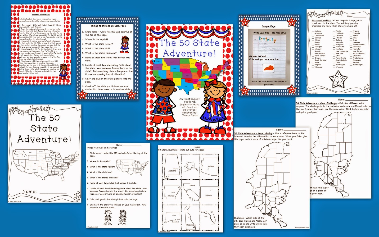  http://www.teacherspayteachers.com/Product/The-50-State-Adventure-Learn-about-all-the-states-Gr-2-5-1257932