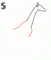 تعليم كيفيه رسم الزرافة