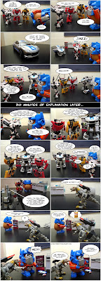 jazzing things up - my toys are alive 06 transformers fan comics optimash prime  lambo twins prowl megatron jazz