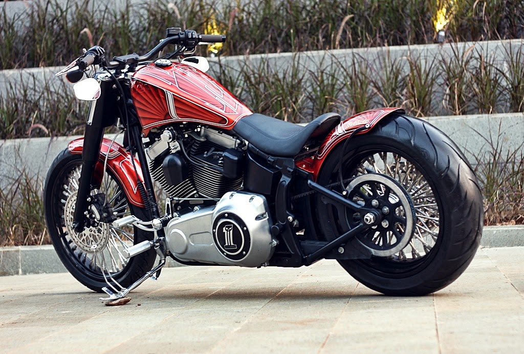 Foto Modifikasi Motor  Harley  Davidson  Softail Fatboy  Lo