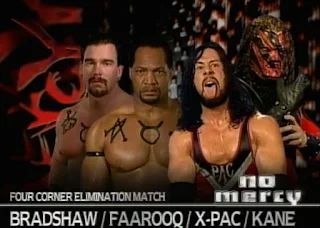 WWE / WWF No Mercy 1999 -  Farooq vs. Bradshaw vs. Kane vs. X-Pac