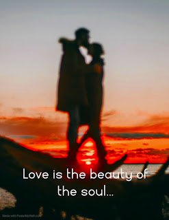 Love is beauty of the soul..