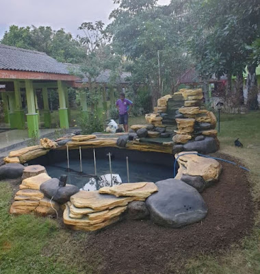 Kolam tebing - garden style