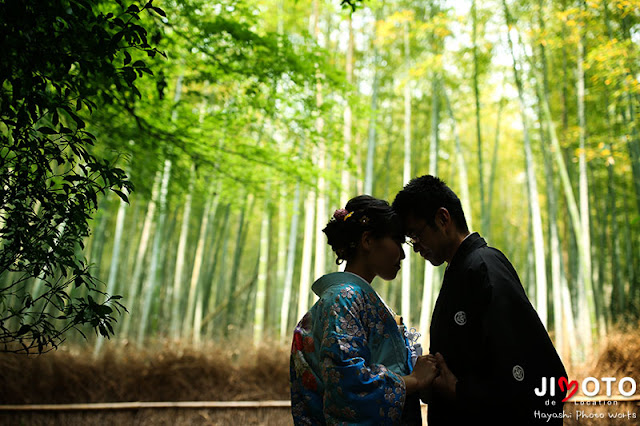 京都嵐山で前撮りロケーション撮影