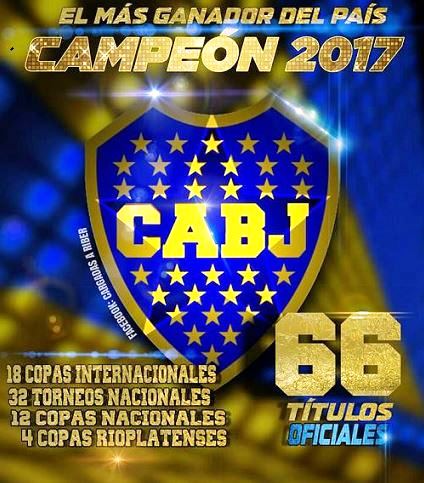 Resultado de imagen para boca campeon 2017