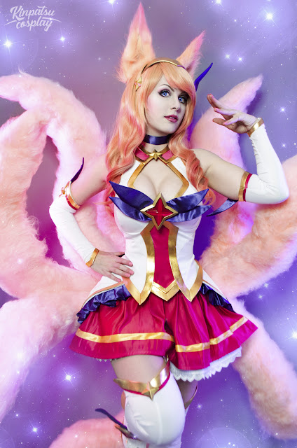 Cosplay-Ahri-Star-Guardian-Skin-Beautifull-Girl-5