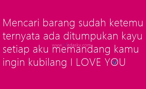 pantun i love you