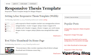 Responsive Thesis Blogger