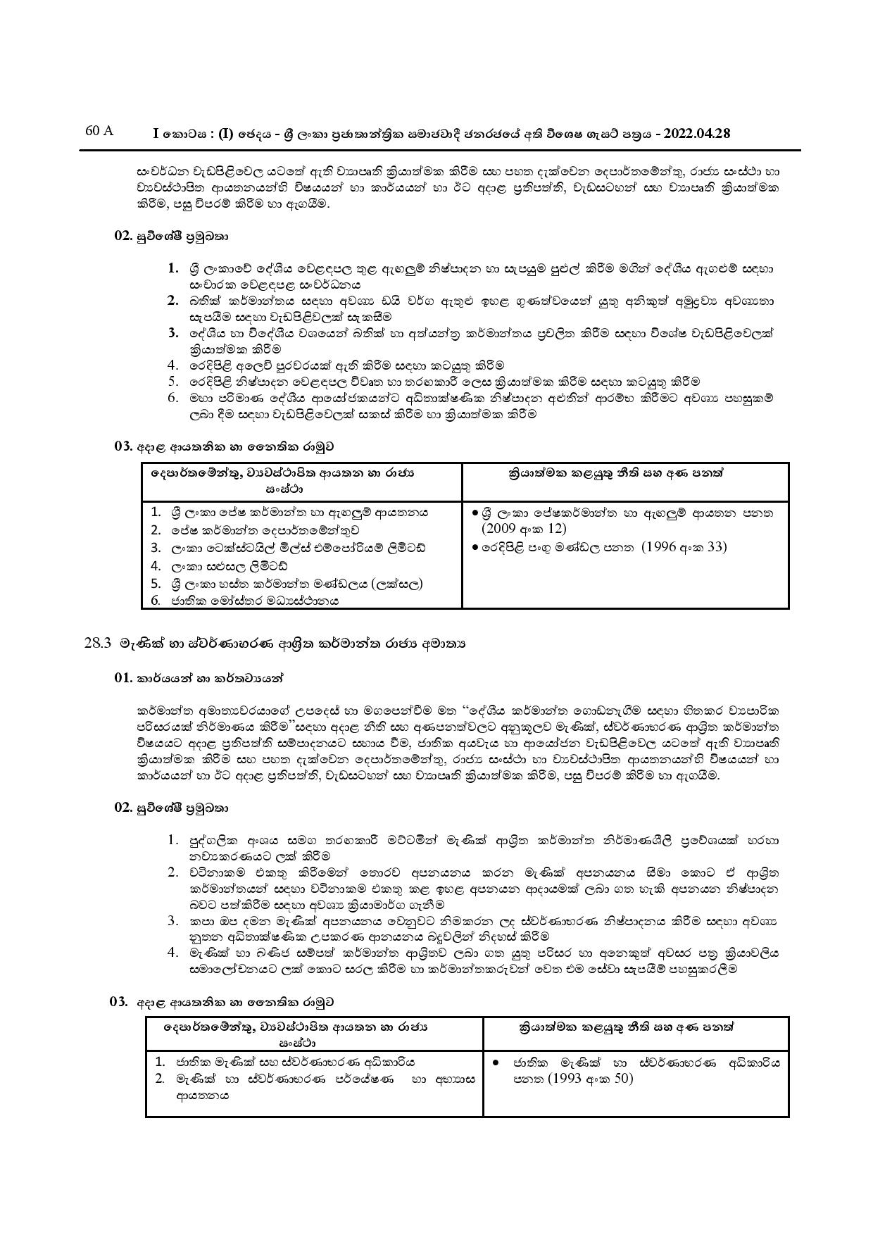 Ministries Duty  Gazette