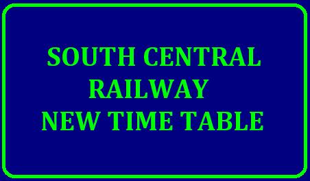 SOUTH CENTRAL RAILWAY NEW TIME TABLE 2019-2020 In view of new Time Table coming into effect from 1st July, 2019 the change in train timings of originating / terminating and passing through South Central Railway is detailed below for the information of passengers /2019/07/south-central-railway-new-time-table-download-pdf.html