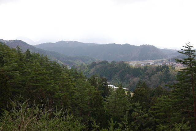 鳥取県米子市淀江町本宮 稲吉本宮線の農道からの眺め 赤松方面