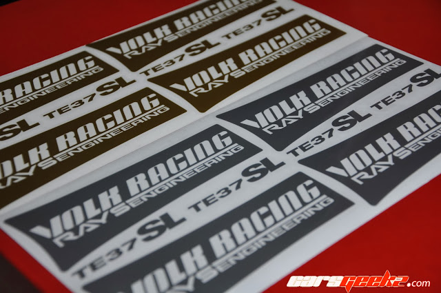 Volk Racing Rays Engineering TE37SL gold decals