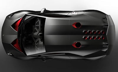 Lamborghini Sesto Elemento Concept Overhead