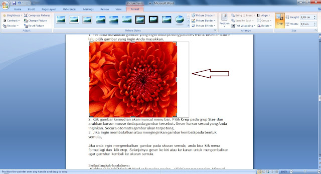 Cara Memotong Gambar di Ms Word