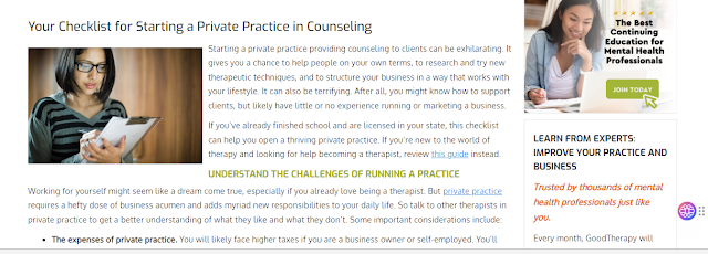 Starting a Private Practice in Counseling