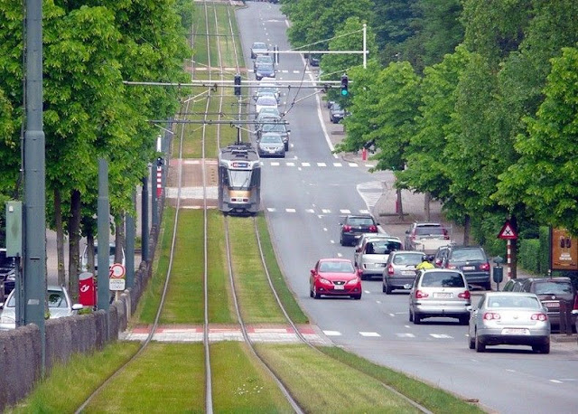 green tramways in europe