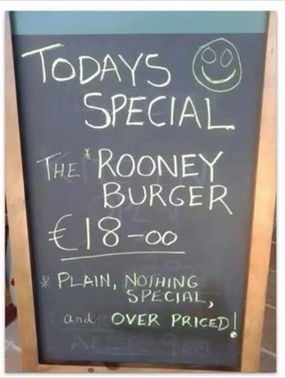 Manchester restaurant start selling 'over-priced' Wayne Rooney burger