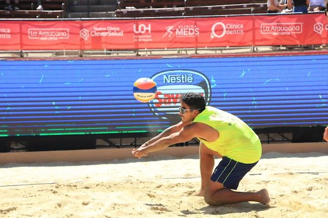 Quarto lugar para duas duplas brasileiras na etapa de Roncágua do Circuito Sul-Americano de vôlei de praia