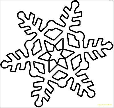 Snowflake Coloring Pages for Preschoolers, Simple Snowflake Coloring Pages Printable, Christmas Snowflake Coloring Pages