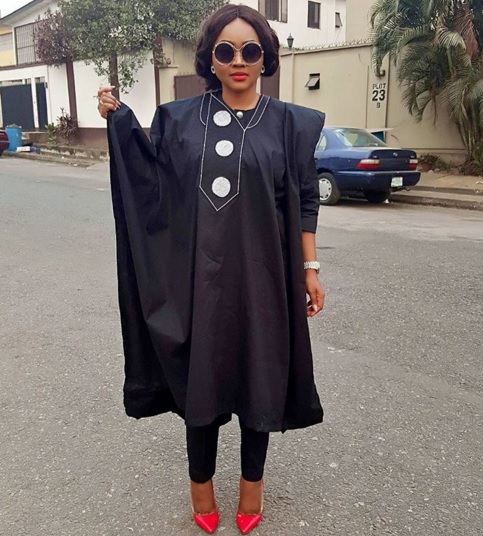 In Pictures: Mercy Aigbe Gentry Wears Agbada To Maya Awards 2016