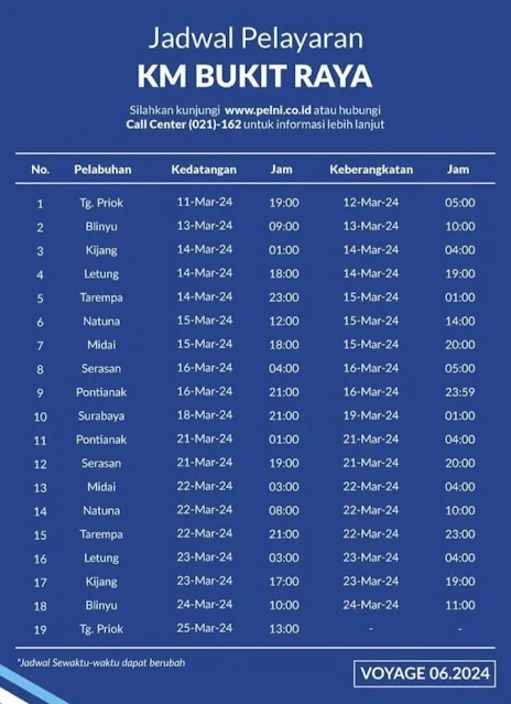 jadwal-kapal-bukit-raya-maret-2024