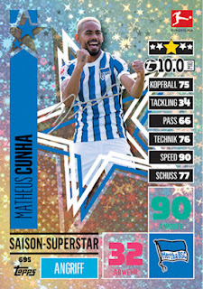 Topps Match Attax Bundesliga Extra 2020-2021 Hertha BSC Set