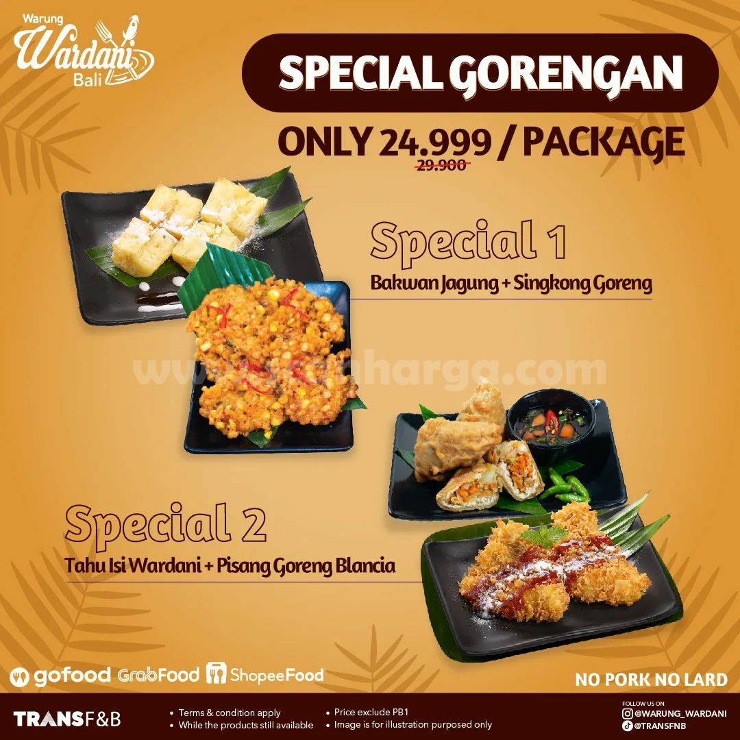 WARUNG WARDANI Promo Paket GORENGAN HARGA CUMA Rp. 24.999