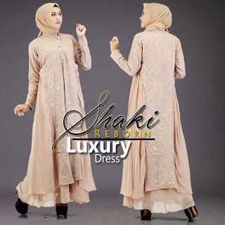 Luxury DRESS by Shaki cream