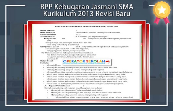 Rpp Kebugaran Jasmani Sma Kurikulum 2013 Revisi Baru