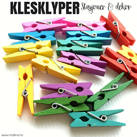 Malimo - Topp ti favoritter av kjekke ting til klasserommet. Klar for skolestart! Klesklyper til stasjoner og dekor!