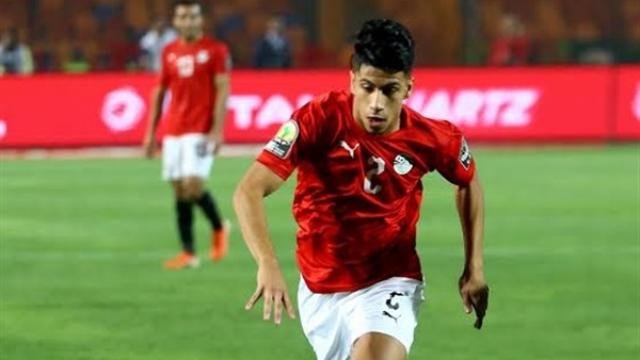 تهنئة اللاعب عمار حمدى من  نادى الاتحاد السكندري بعد الصعود إلى دور ربع النهائي