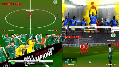  A new android soccer game that is cool and has good graphics Texture + Savedata Chelito v4 Piala Presiden 2019