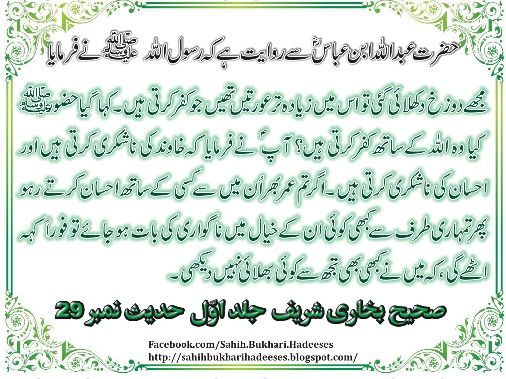 Sahih Bukhari  Page 11  Tafreeh Mela - Pakistani Urdu 