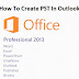 How to create PST (Personal Folder) in MS Outlook 2013